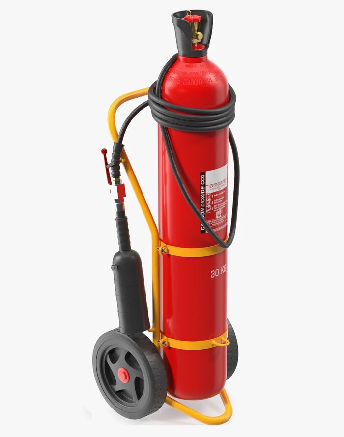 Trolley-Mounted Extinguisher